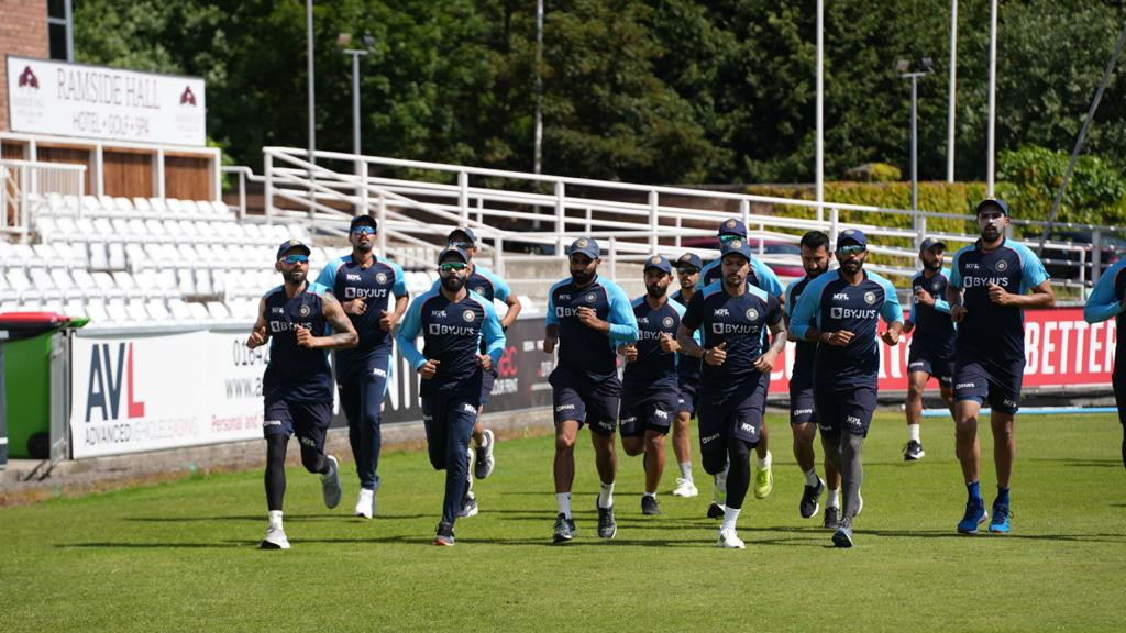 ENG v IND 2021: Team India arrive in Durham for warm-up game, players resume training after bubble break