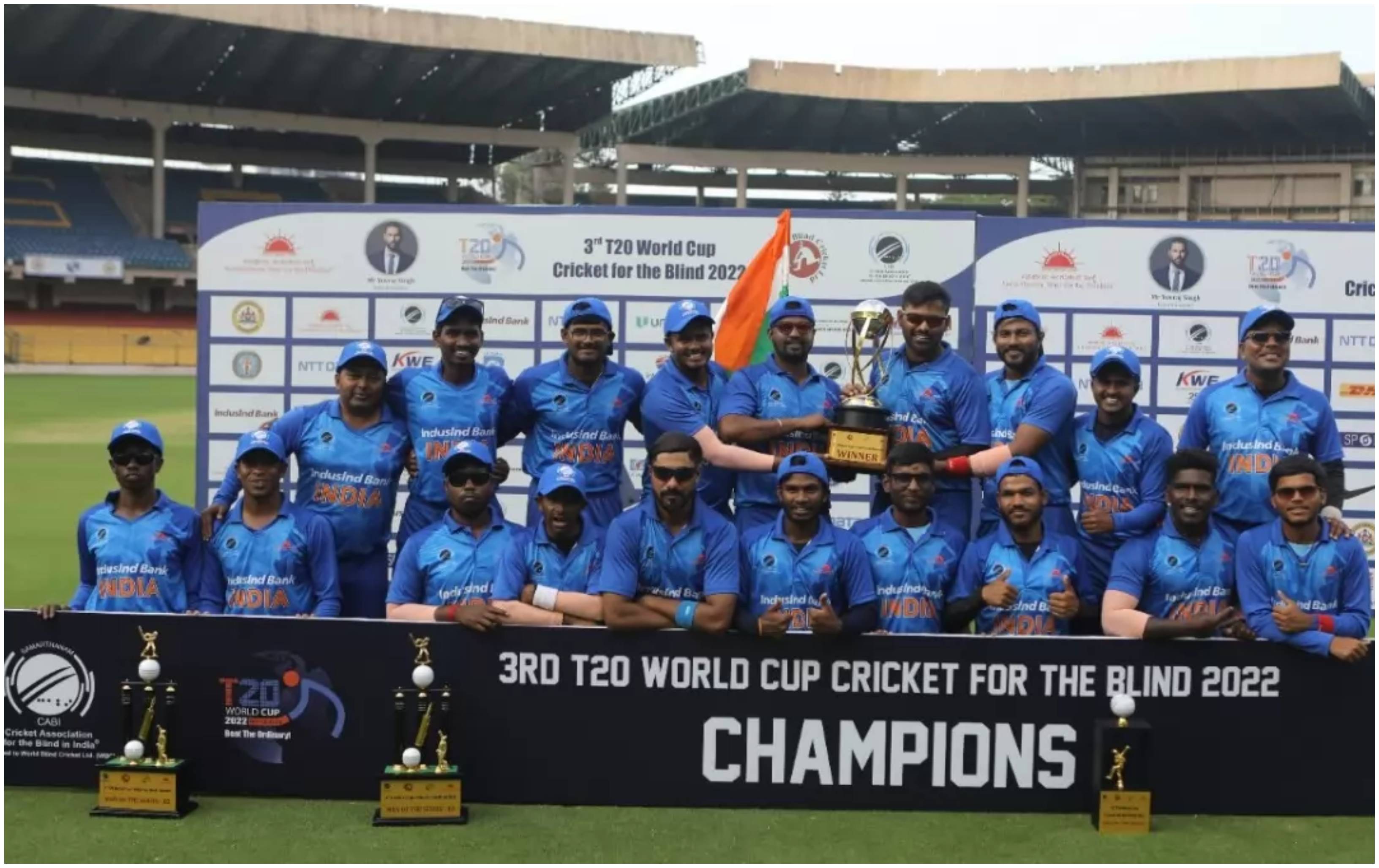 India defeat Bangladesh to clinch T20 World Cup 2022 for Blind; PM Modi congratulates