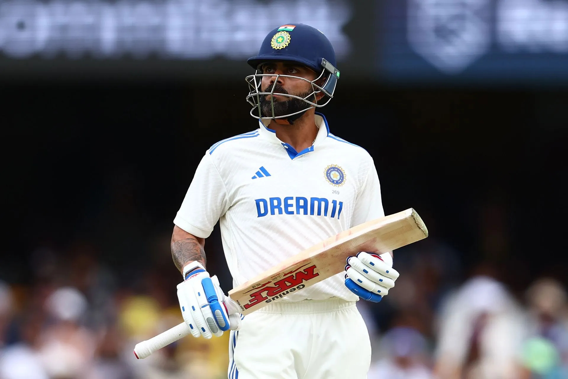 Virat Kohli fell for 3 runs in Indian first innings in Gabba Test | Getty