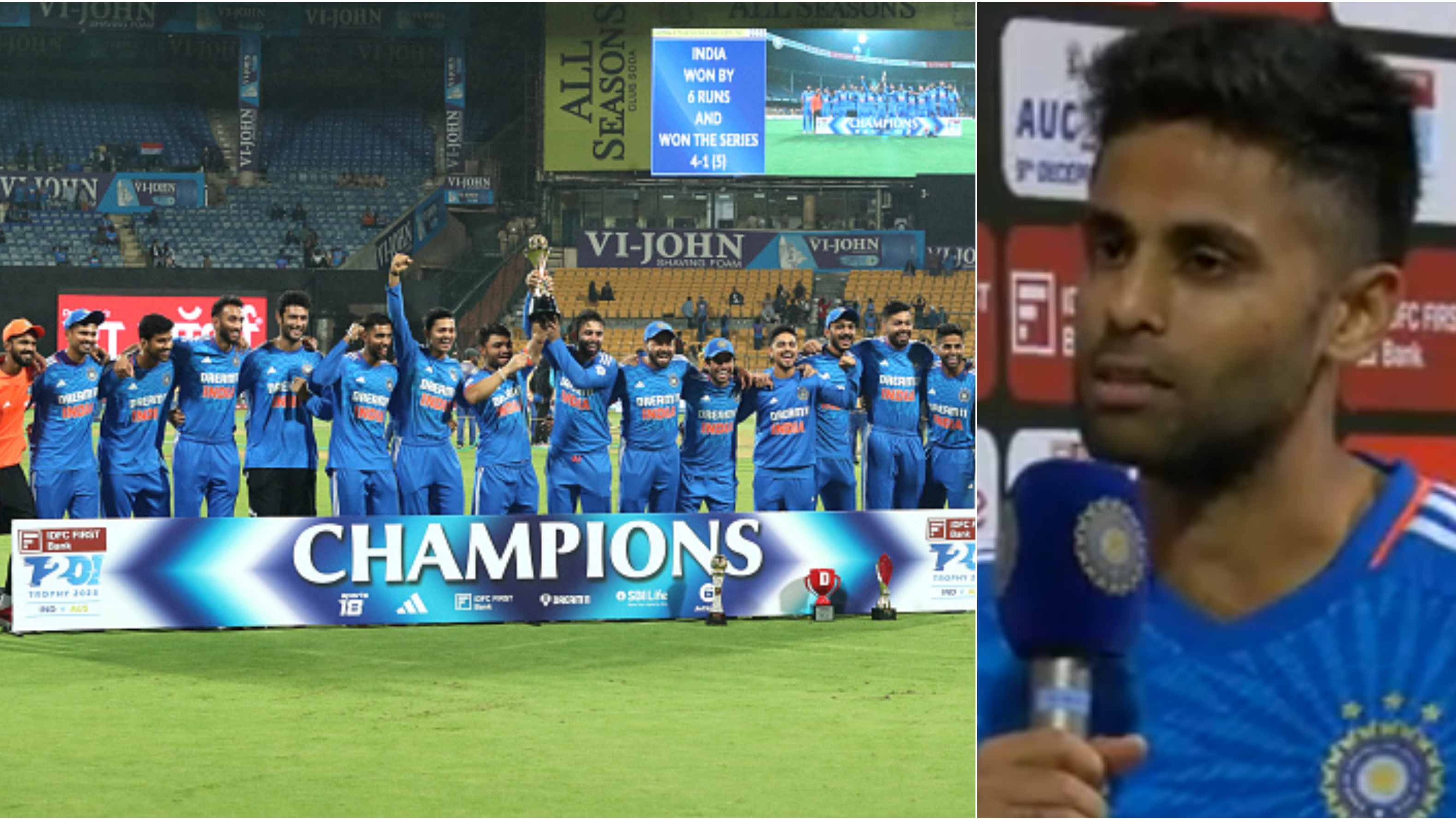 IND v AUS 2023: Suryakumar Yadav attributes India’s 4-1 T20I series win to 