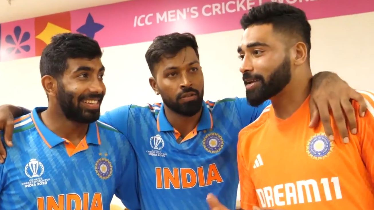 CWC 2023: WATCH- “Used past experience of bowling on flat tracks”- Bumrah tells Hardik and Siraj after IND v PAK match