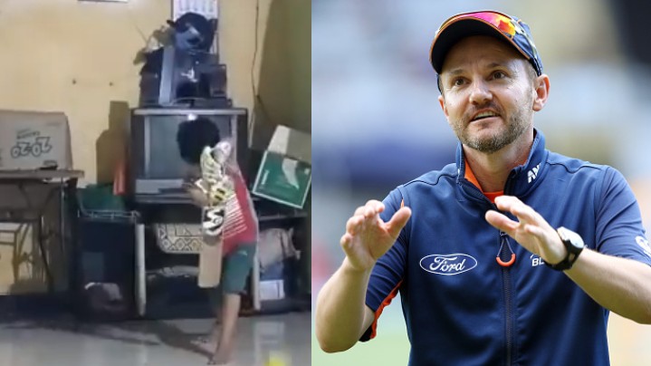 RCB director of cricket Mike Hesson gets blown away with a 6-year-old girl's batting technique 