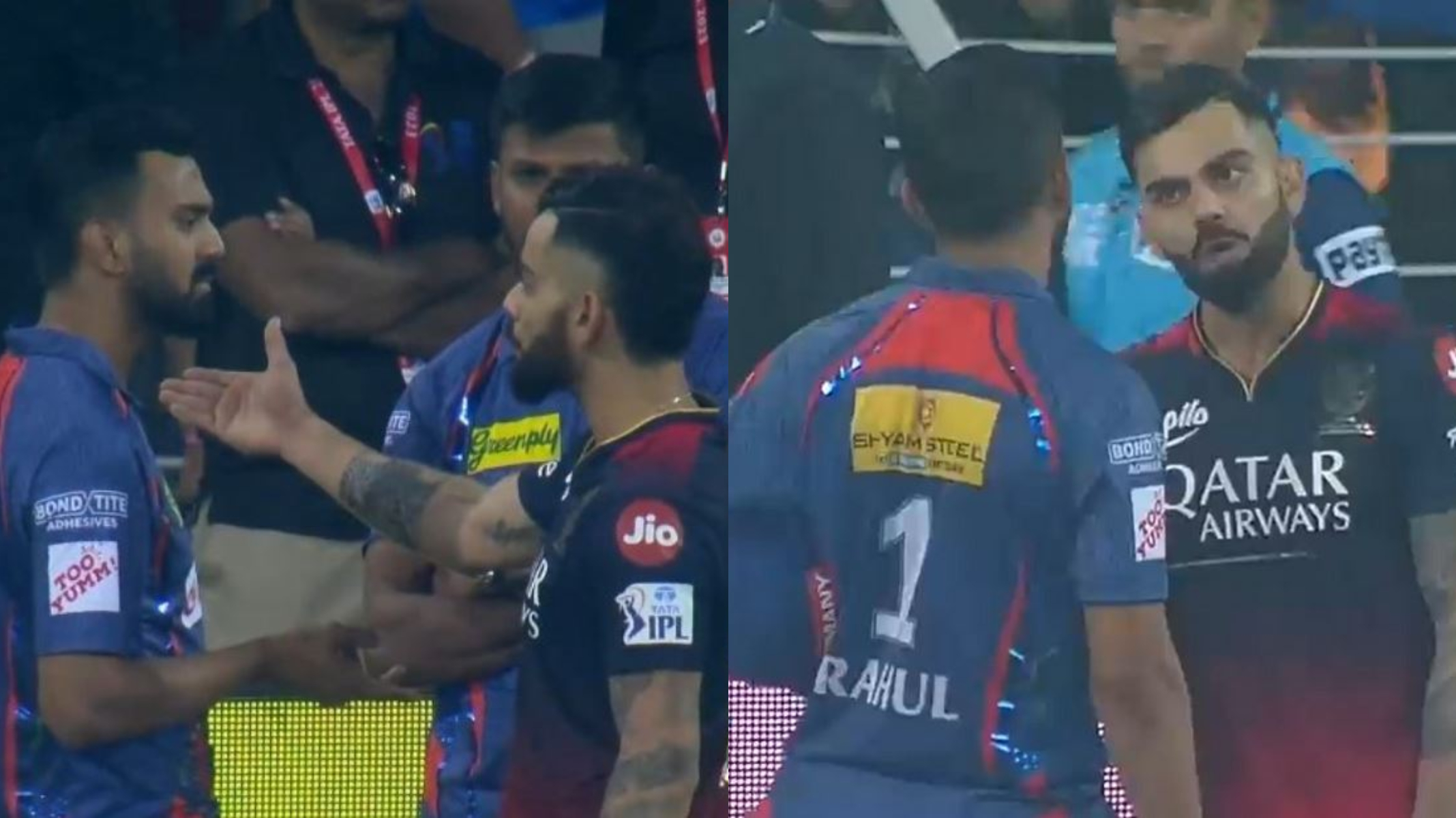 KL Rahul patiently listened to what Kohli had to explain after the fiery incident | Twitter