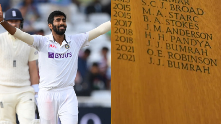 ENG v IND 2021: WATCH - Jasprit Bumrah features on Trent Bridge Honours Board for the second time