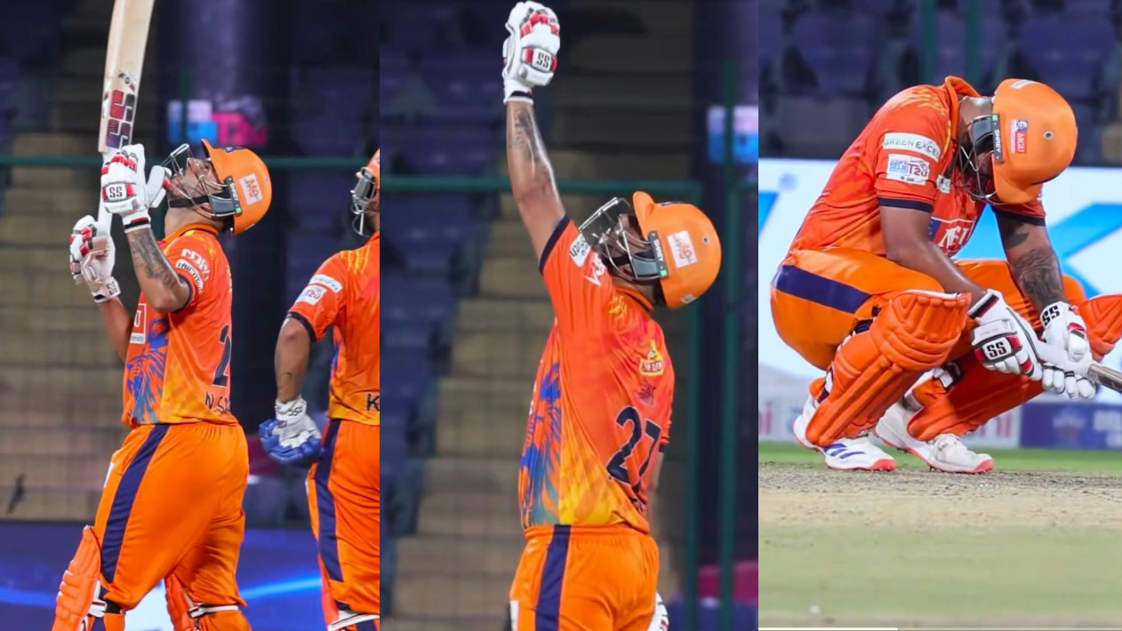 WATCH- Nitish Rana dedicates his fifty to his late mother in an emotional moment in DPL 2026 match