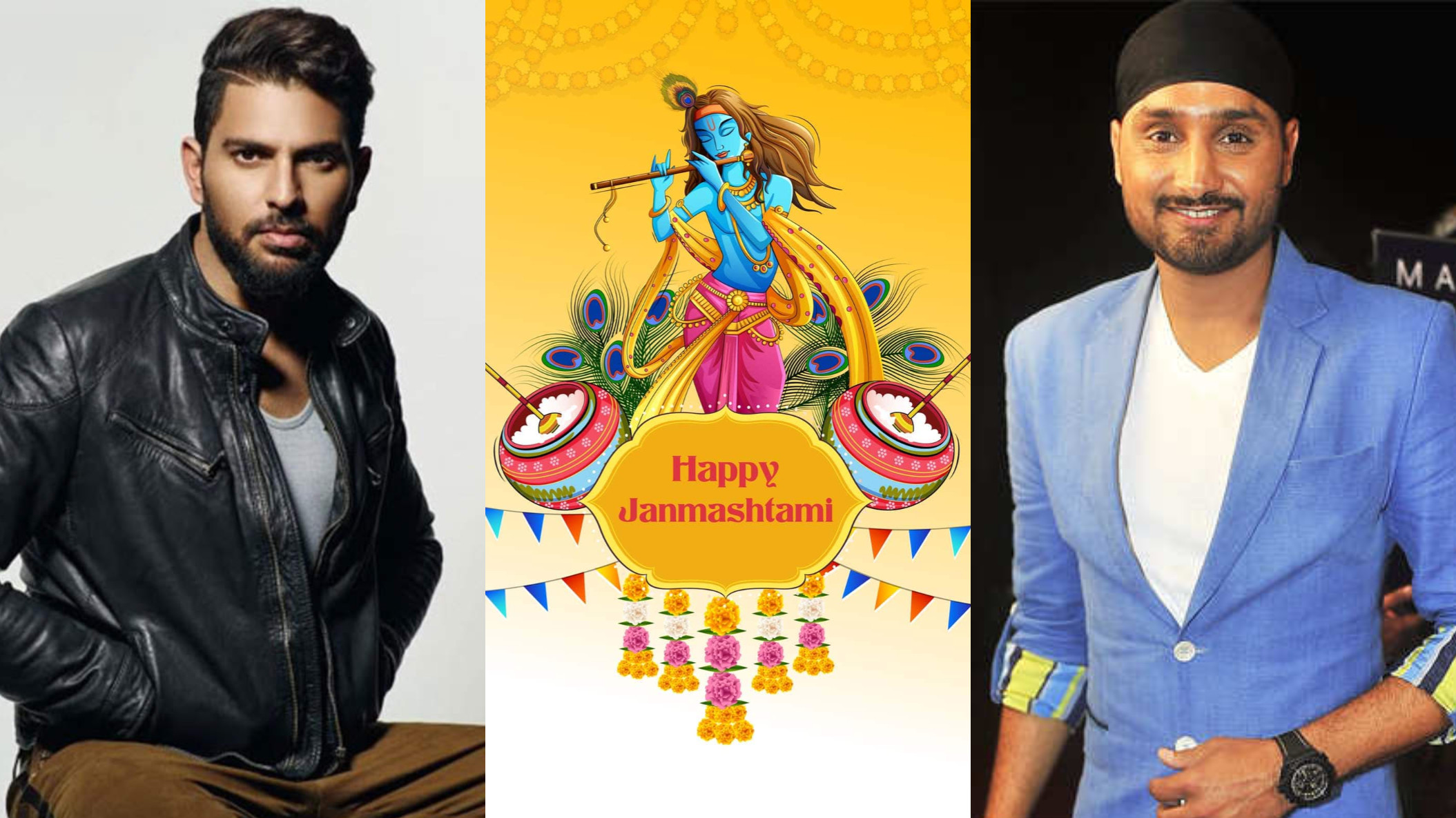 Indian cricketers wish everyone on the holy occasion of Janmashtami