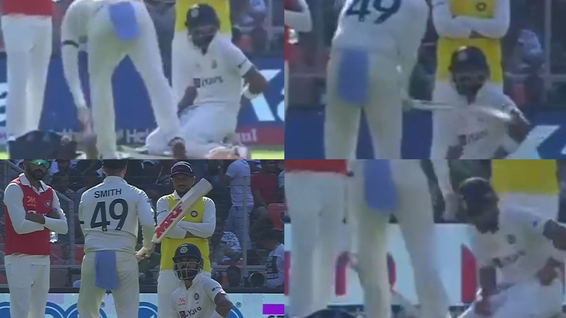 IND v AUS 2023: WATCH- Steve Smith checks out Virat Kohli’s bat, does shadow batting with it during drinks break