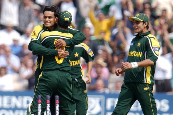 Mohammad Hafeez against England in his debut year 2003 | Getty