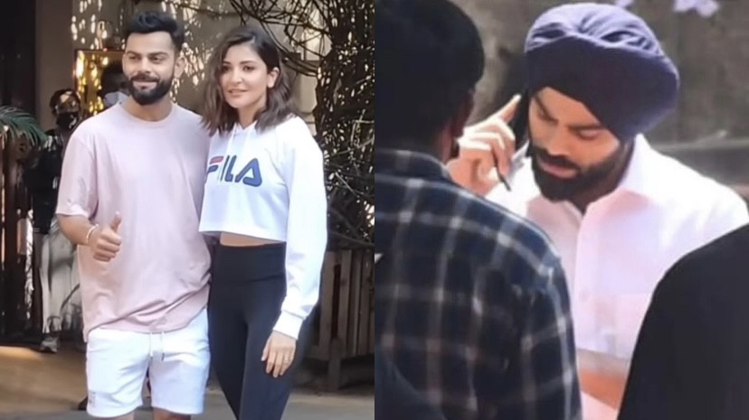 Pics – Virat Kohli's 'turban look' for an ad shoot with wife Anushka Sharma 