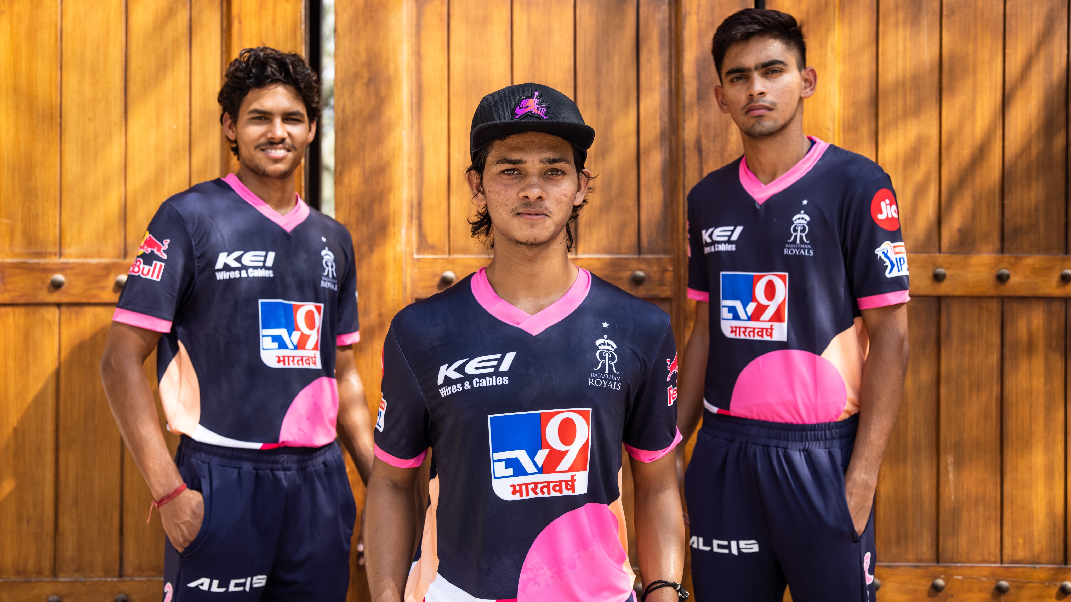 Rajasthan Royals youngsters in their new kits | Rajasthan Royals Twitter
