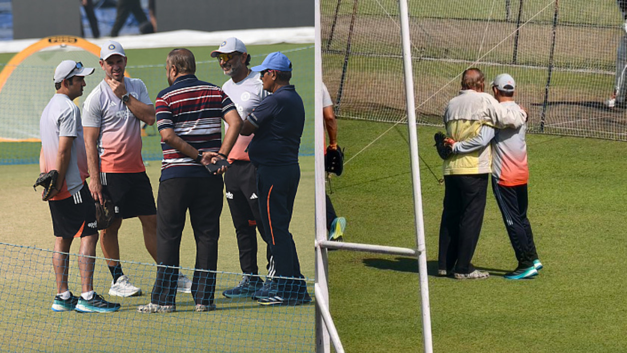 IND v SA 2025: Gautam Gambhir hugs Eden Gardens curator Sujan Mukherjee despite defeat in 1st Test