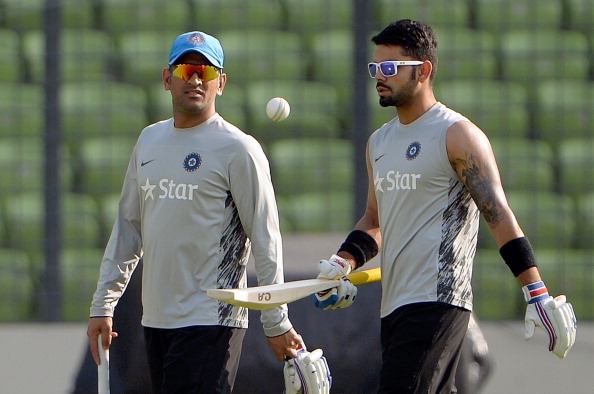 MS Dhoni and Virat Kohli | Getty