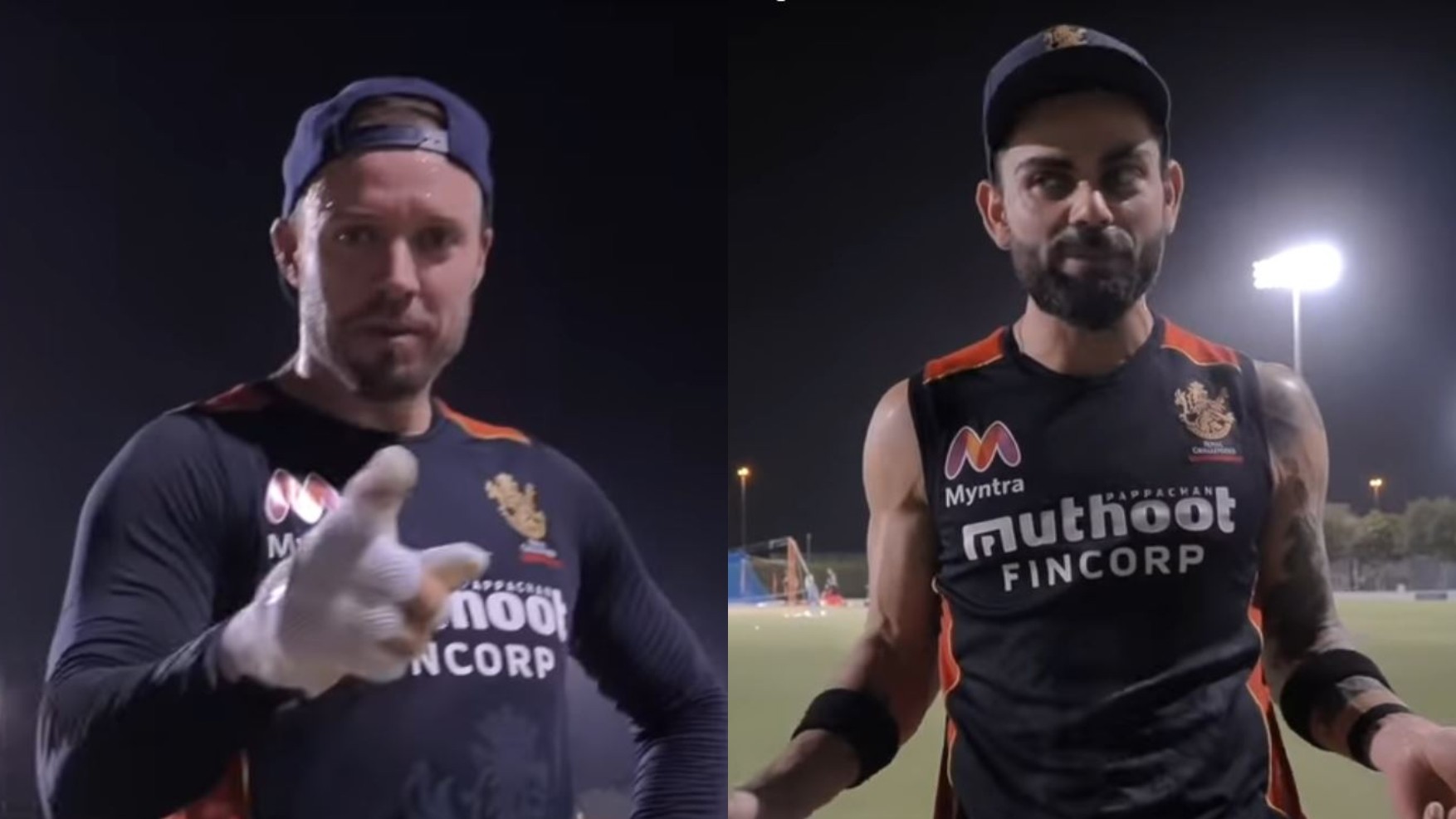 IPL 2020: WATCH- AB de Villiers tells Virat Kohli that he’ll steal his bats after RCB captain shows his kit bag