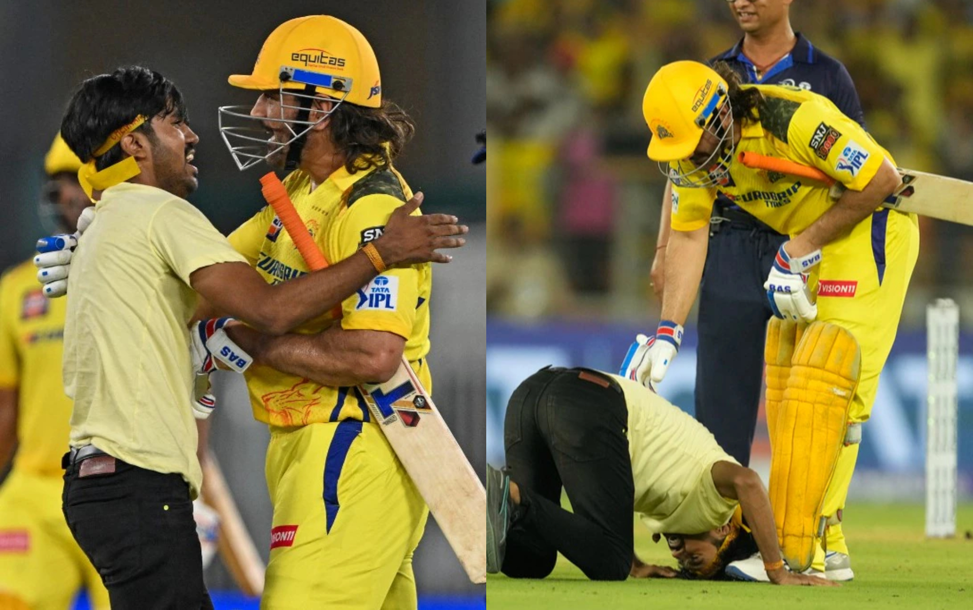 Dhoni was seen playfully evading the  fan during GT v CSK IPL 2024 match in Ahmedabad | IPL