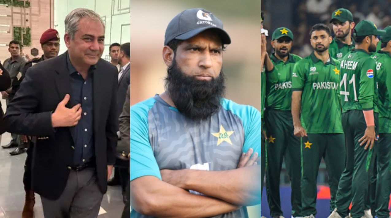 Mohd. Yousuf took a veiled dig at Naqvi for Pakistan team's failures | X/PCB/ Getty