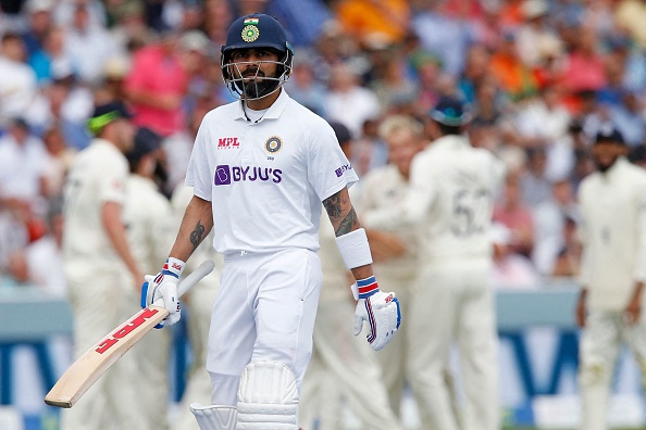 Virat Kohli has scores of 0, 42, and 20 in three innings of ongoing Test series | Getty