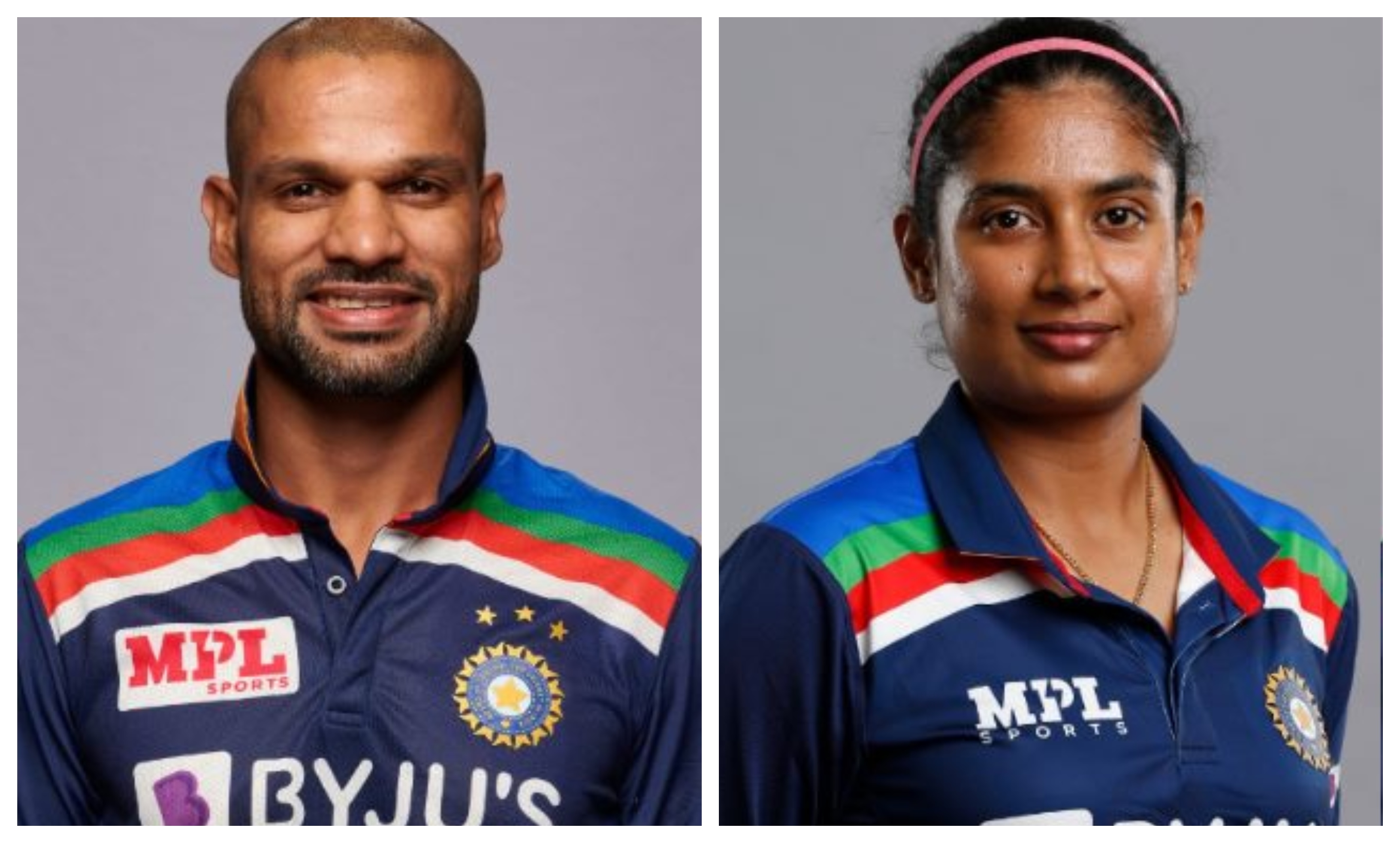 Shikhar Dhawan and Mithali Raj | Getty