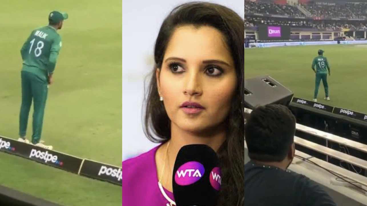 T20 World Cup 2021: WATCH- Fans call Shoaib Malik 'Jijaji' during India clash; Sania Mirza reacts