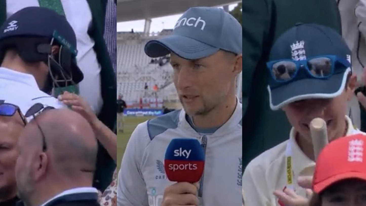 ENG v NZ 2022: WATCH - Joe Root reveals why he stopped in the middle to sign young fans' bat