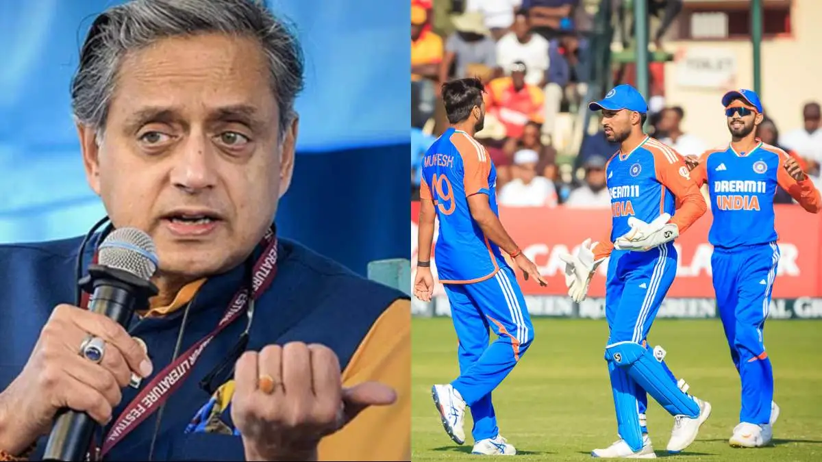 Tharoor had criticized BCCI and Indian team after loss to Zimbabwe in first T20I  | x