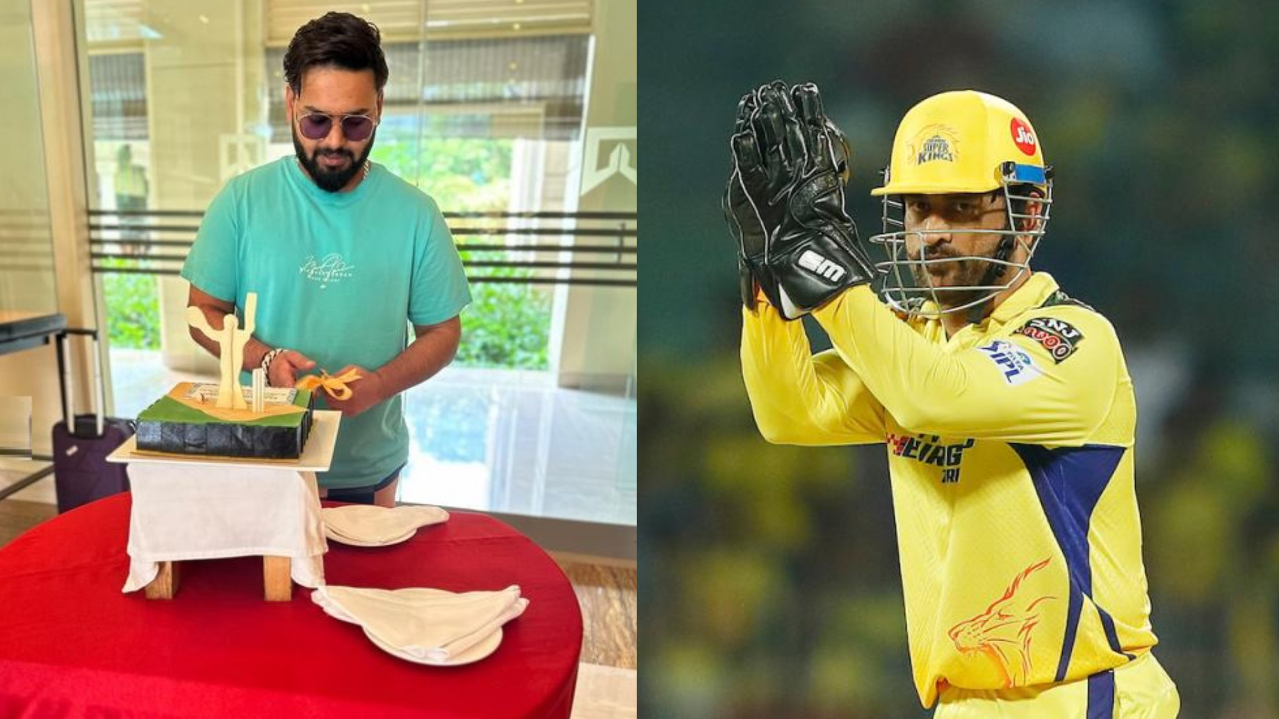 “Happy birthday Mahi bhai”- Rishabh Pant wishes MS Dhoni by cutting a cake on his behalf