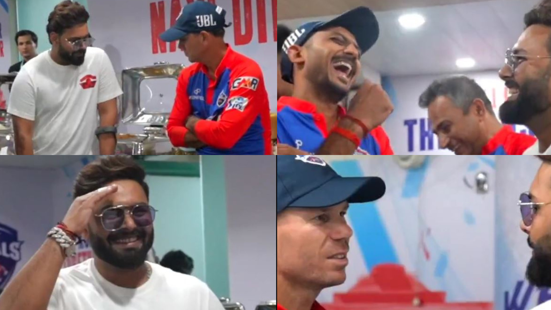 IPL 2023: WATCH- Rishabh Pant visits Delhi Capitals dressing room; talks with Ponting and Warner