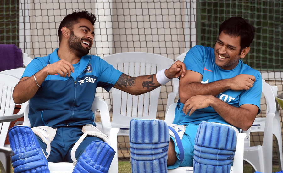 Virat Kohli and MS Dhoni | X