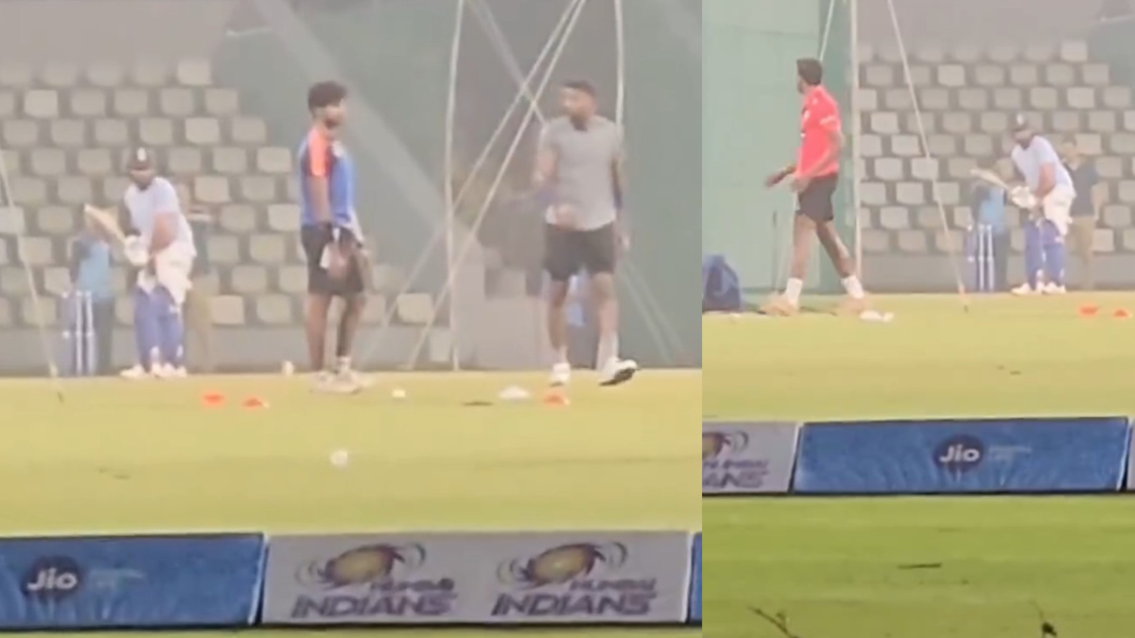 WATCH- Rohit Sharma and Hardik Pandya seen practicing together in Mumbai