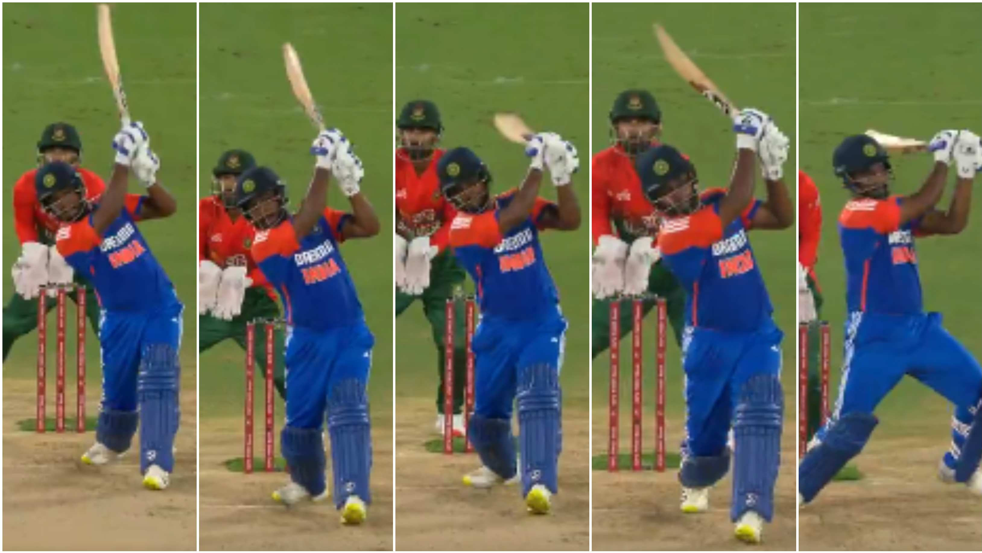 IND v BAN 2024: WATCH – Sanju Samson hits Bangladesh spinner Rishad Hossain for five successive sixes in 3rd T20I