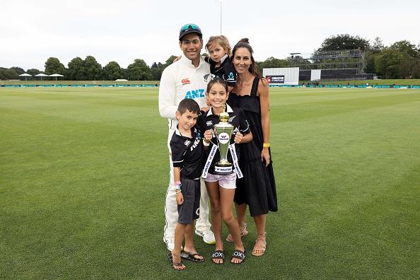 Ross Taylor with his family | Getty