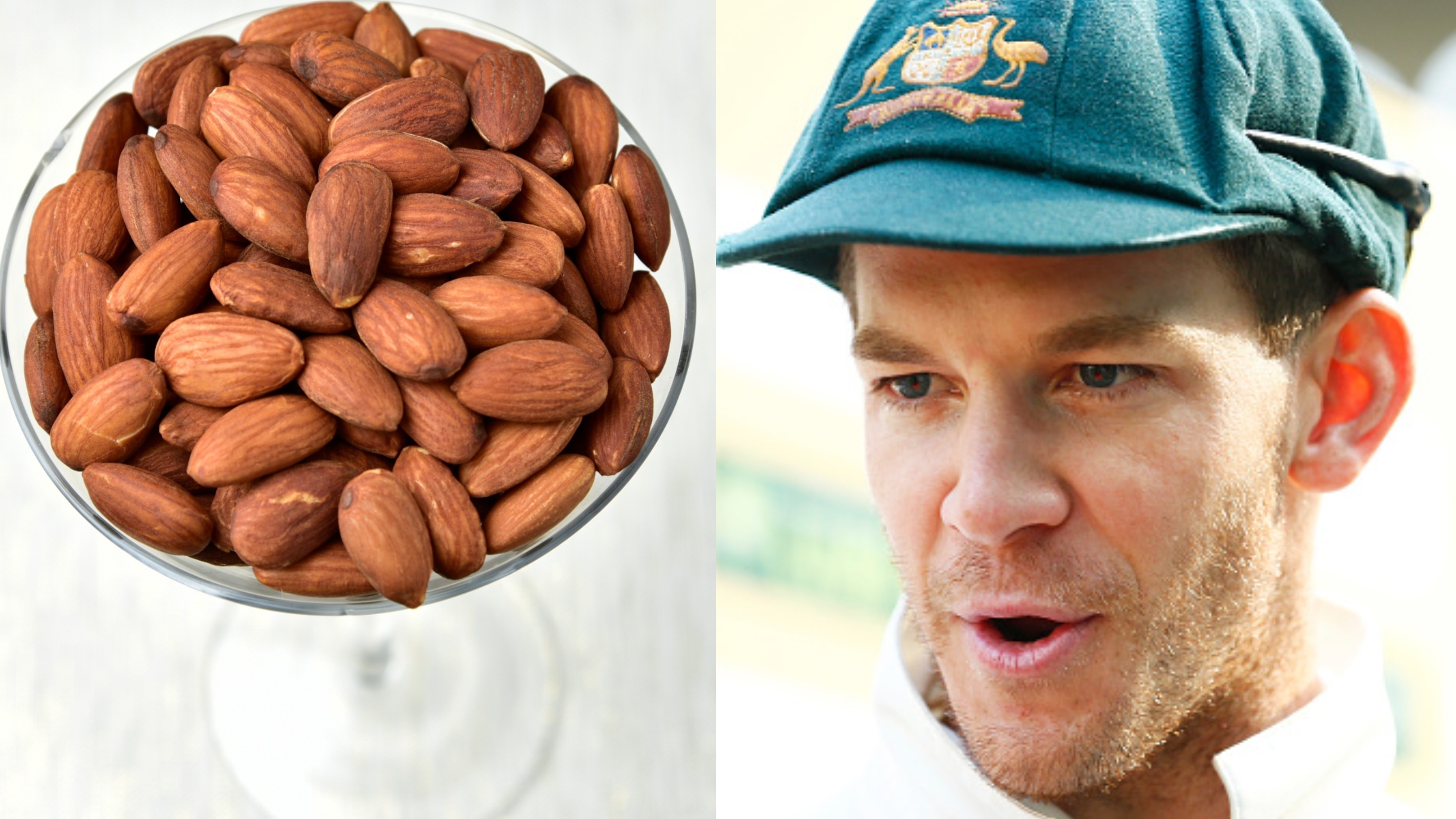 Australia Test captain Tim Paine reveals his love for almonds
