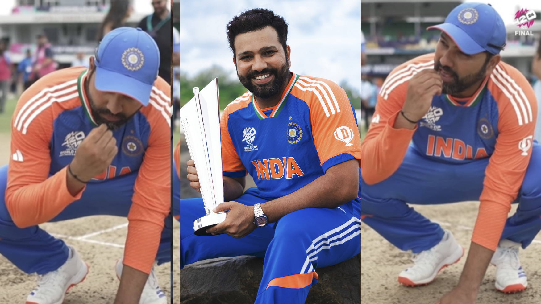 T20 World Cup 2024: WATCH- Rohit Sharma reveals why he tasted a speck of soil from Barbados pitch after title win