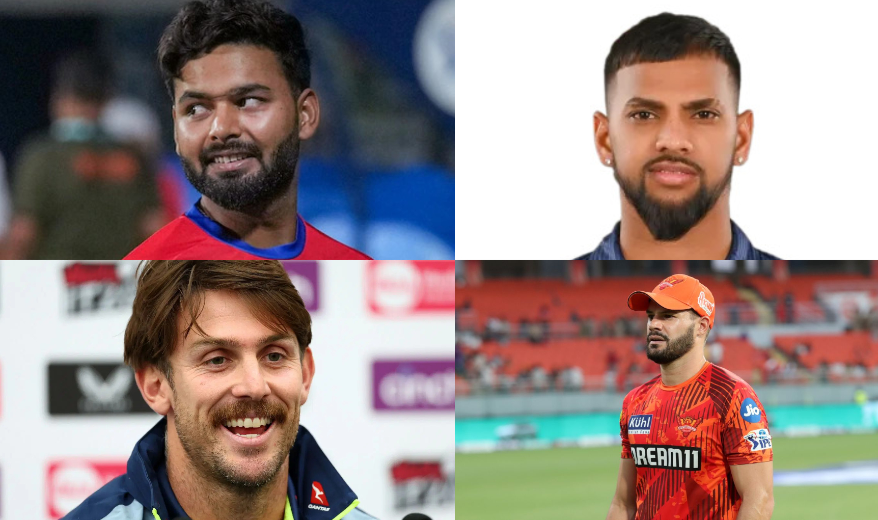 Rishabh Pant, Aiden Markram, Nicholas Pooran, and Mitchell Marsh- LSG captaincy options | X