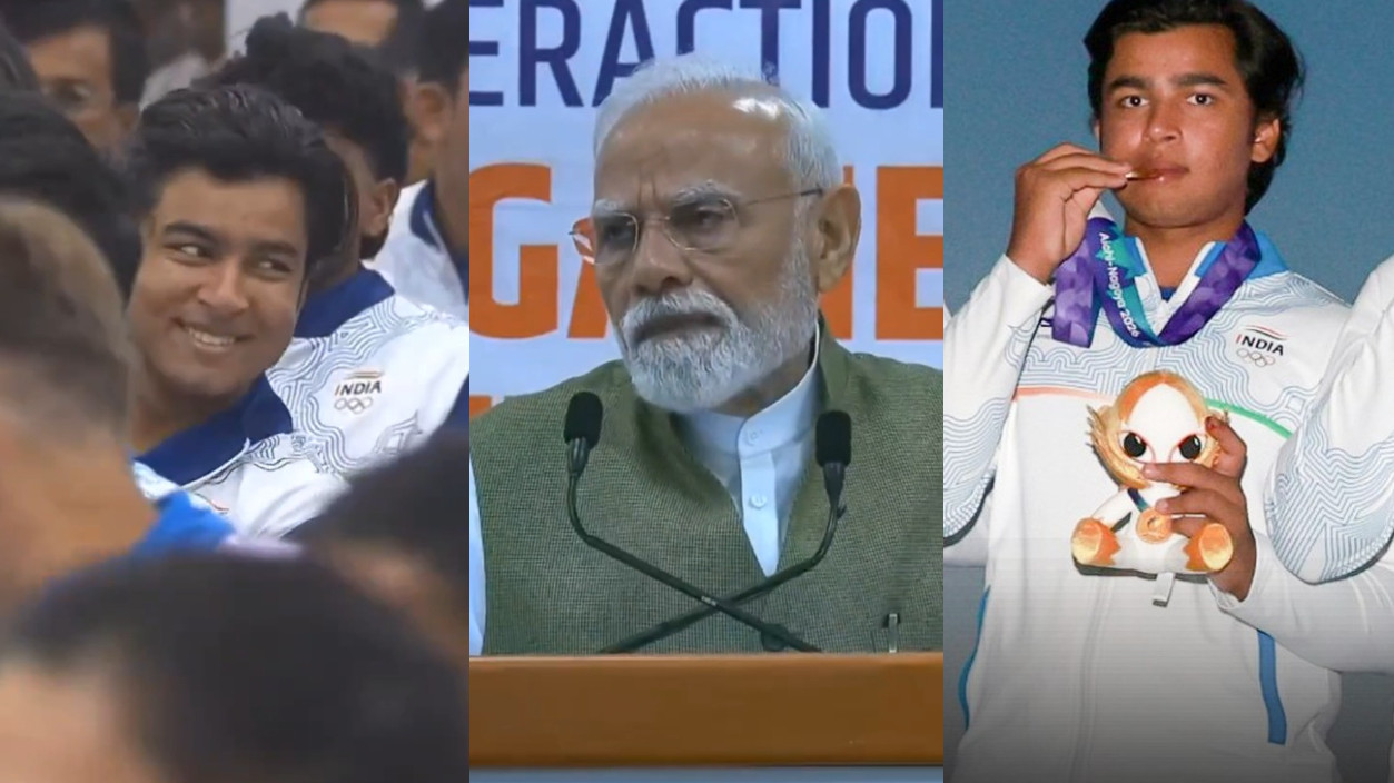 WATCH- Vaibhav Sooryavanshi’s lovely reaction as PM Modi praises young Asian Games 2026 medalists
