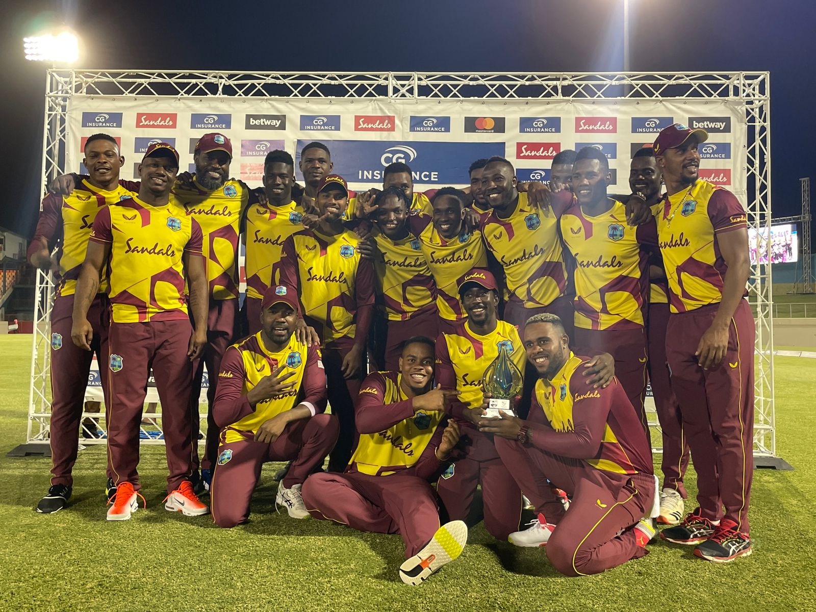 West Indies defeated Australia 4-1 in the T20I series | Windies Cricket/Twitter