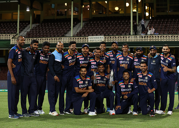 India moved to second spot in T20I team rankings | Getty