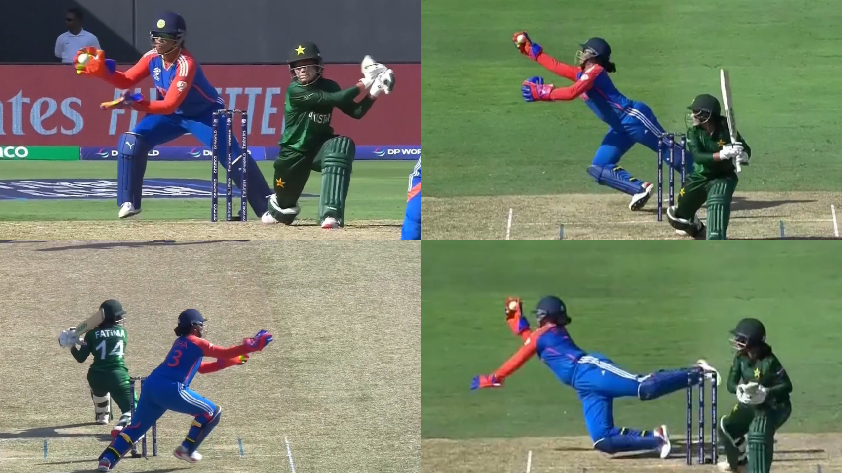 WATCH- Richa Ghosh's one-handed stunning catch sends back Fatima Sana in Women’s T20 World Cup 2024