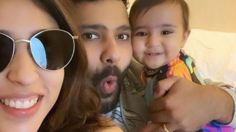 Ritika, Rohit Sharma, and Samaira | Instagram