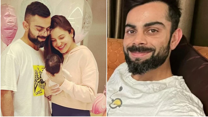 Virat Kohli drops an adorable comment on Anushka Sharma's picture with their newborn baby