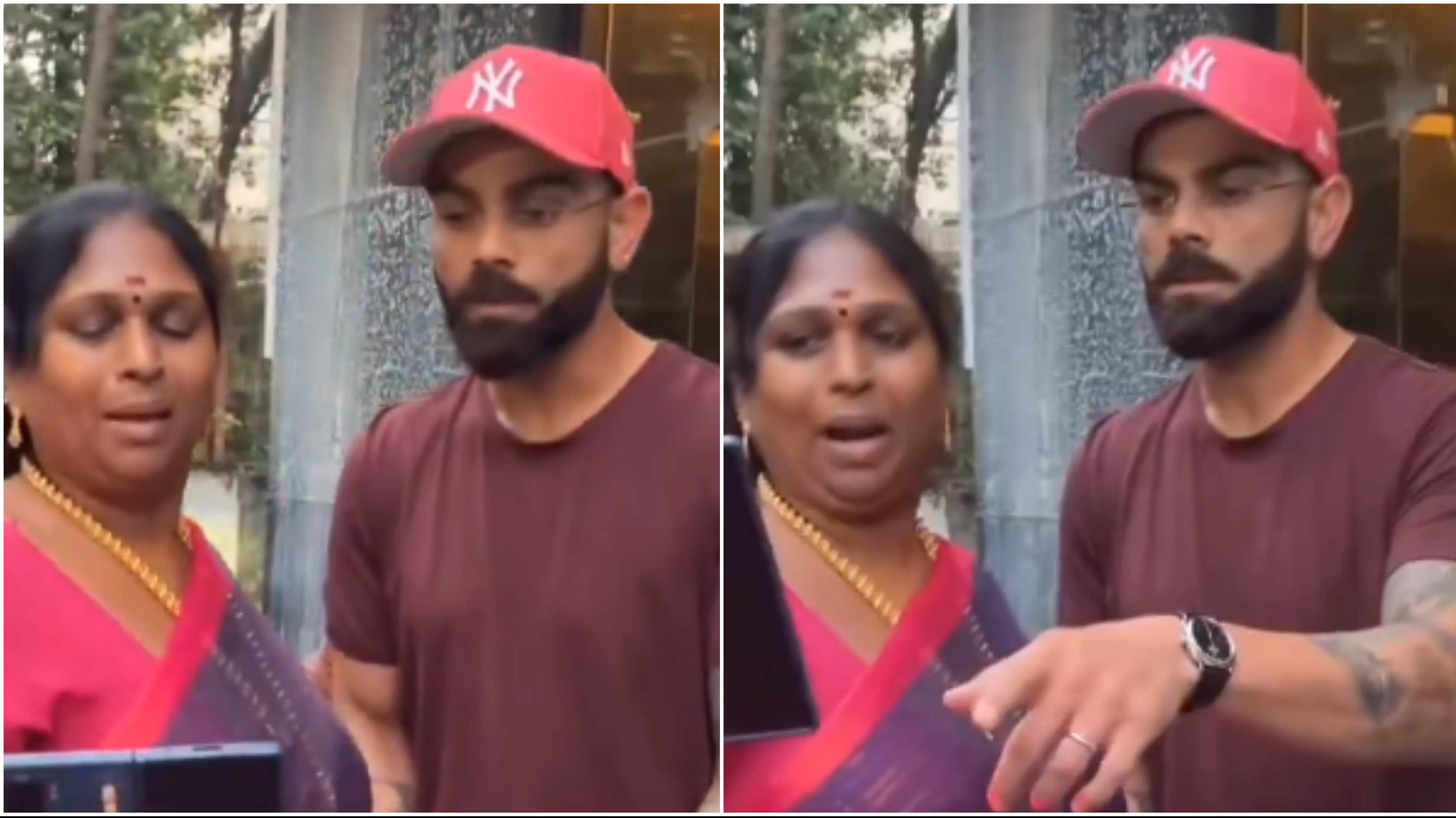 WATCH: Virat Kohli appears heckled as a female fan grabs him by arm for selfie