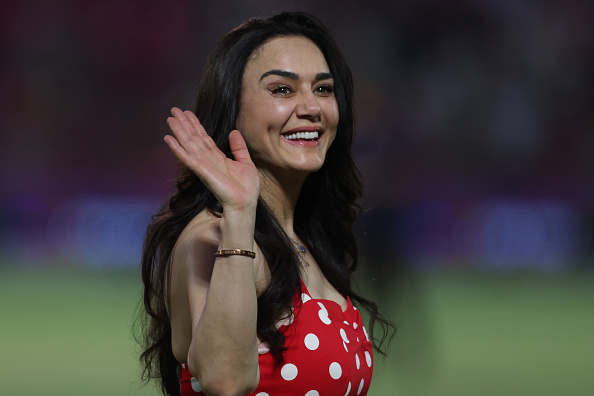Preity Zinta cheering for PBKS in IPL 2025| Getty