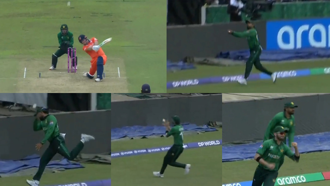 T20 World Cup 2026: WATCH- Babar Azam and Shaheen Afridi’s brilliant relay catch against the Netherlands