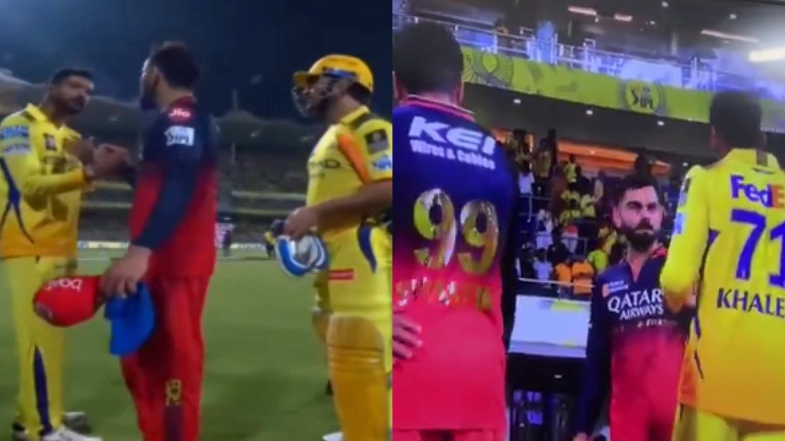 IPL 2025: WATCH – Animated Virat Kohli threatens Khaleel Ahmed in front of MS Dhoni; video goes viral