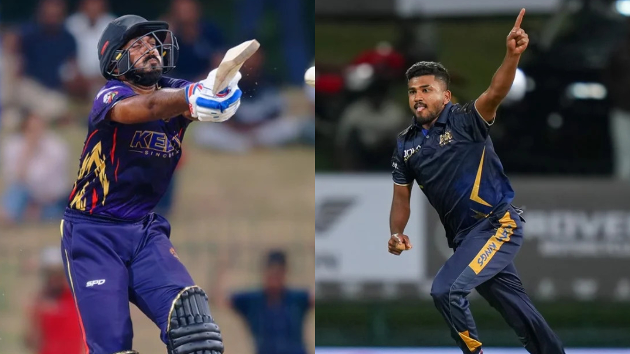 Shankar, who was on 25* in 15 balls, was dismissed by Madushanka on the final ball | LPL X
