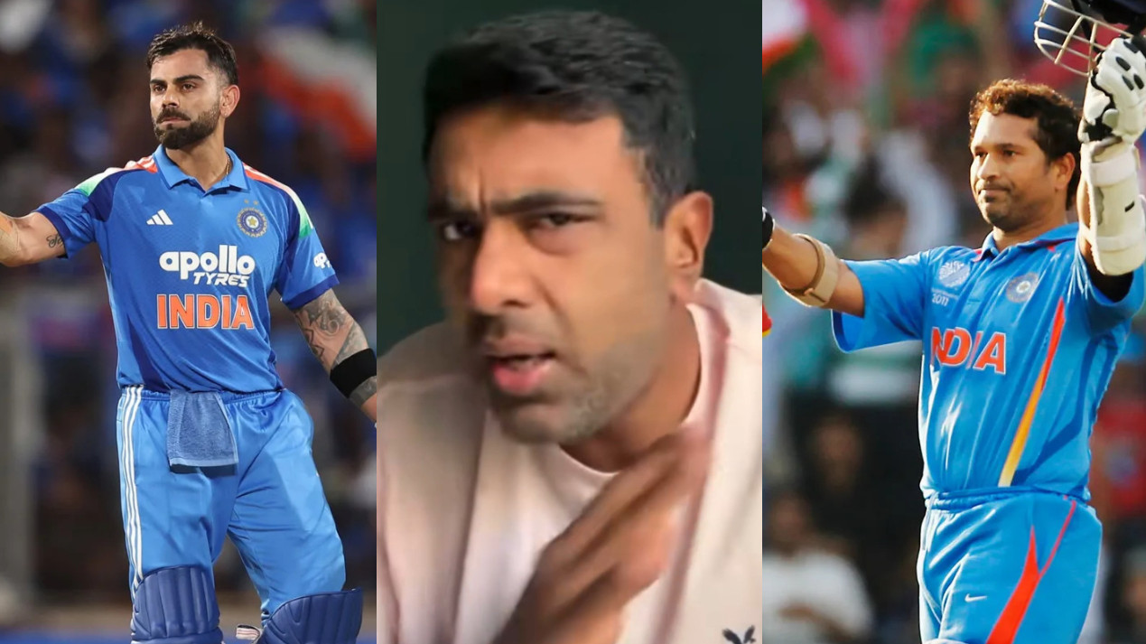WATCH- ‘Virat Kohli will be equal to Sachin Tendulkar if he scores 100 international centuries’- R Ashwin