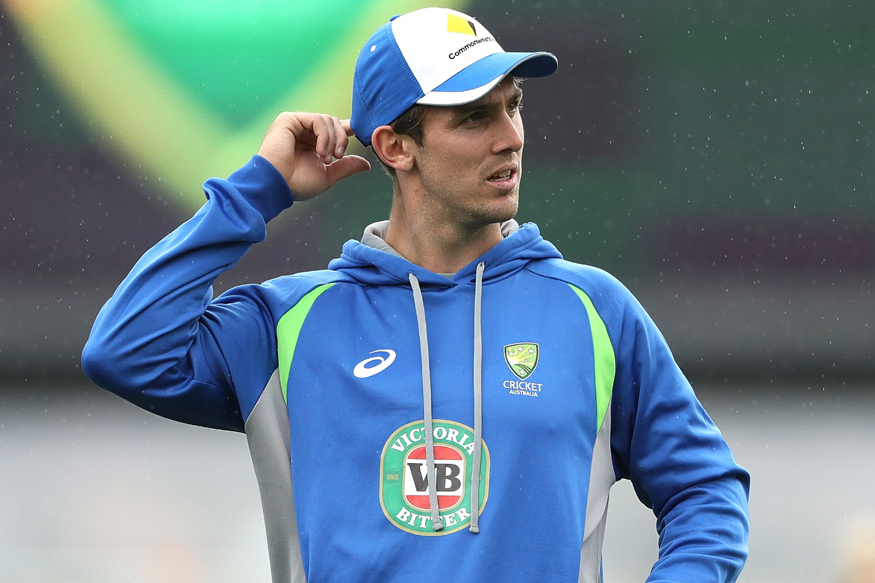 Mitchell Marsh injured his right hand after he struck the wall in the dressing room | Getty