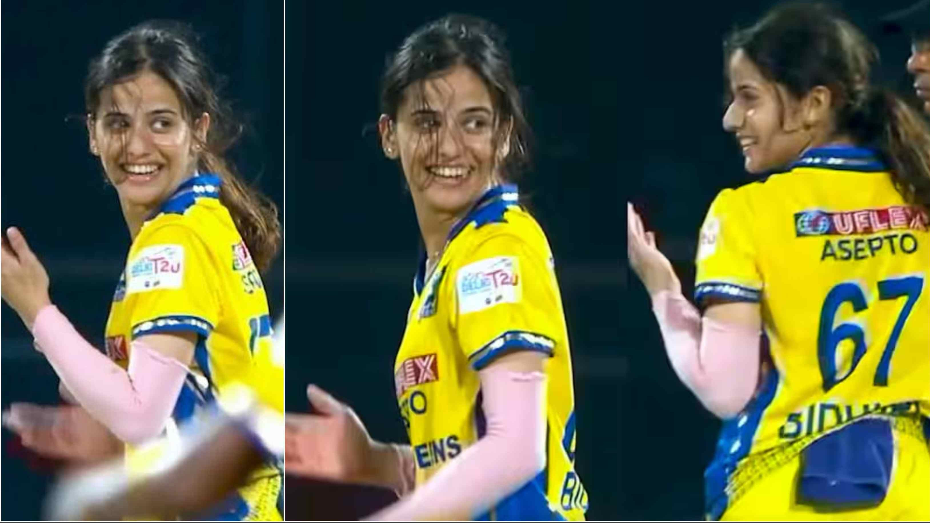 WATCH: Delhi cricketer Medhavi Bidhuri takes internet by storm with her quirky ‘6-7’ celebration