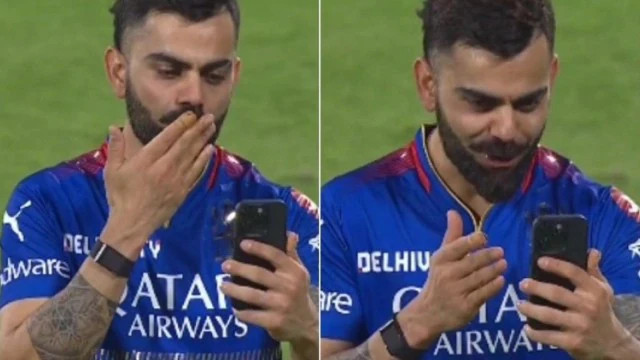 IPL 2024: WATCH- Virat Kohli blows kisses to family over video call after RCB’s win over PBKS in Bengaluru 