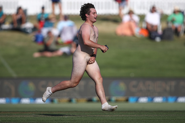 The streaker who interrupted play at Bay Oval | Getty Images