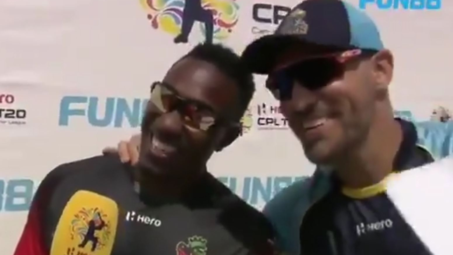 CPL 2021: WATCH- Dwayne Bravo and Faf du Plessis sing 'We are Chennai Boys, Making All the Noise' after toss
